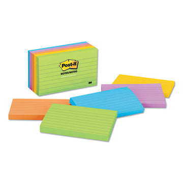 Post-it® Notes Original Pads In Floral Fantasy Colors, 3 X 5, Lined, 100 Notes-pad, 5 Pads-pack freeshipping - TVN Wholesale